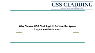 Why Choose CSS Cladding Ltd for Your Rockpanel Supply and Fabrication_