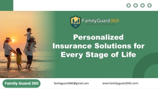 Personalized Insurance Solutions for Every Stage of Life