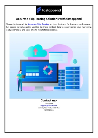 Accurate Skip Tracing Solutions with fastappend