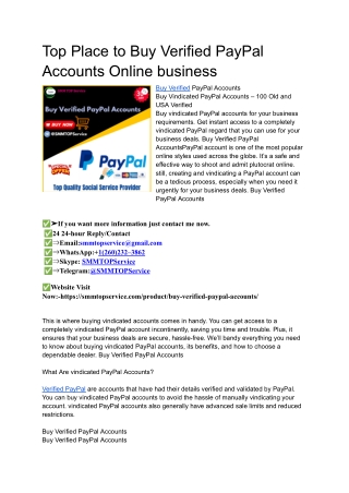 7 Best Site To Buy Verified PayPal Accounts Aged or New