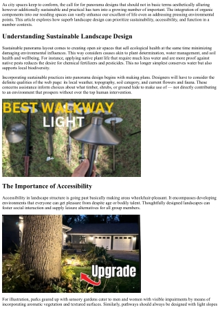 Rethinking panorama designs that prioritize sustainability, accessibility, & fun