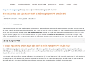 IFree sắp đưa vào vận hành thiết bị kiểm nghiệm SPF chuẩn ISO