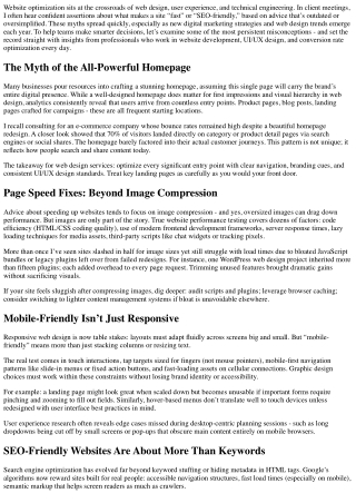 Website Optimization Myths Debunked by Experts