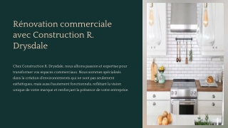 rénovation commerciale