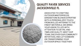 Quality Paver Services Jacksonville FL