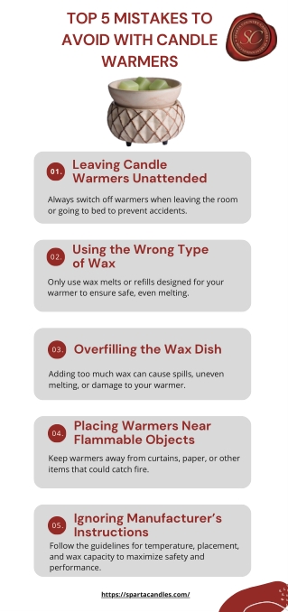 TOP 5 MISTAKES TO AVOID WITH CANDLE WARMERS