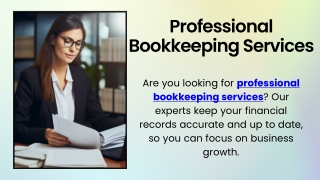 Professional Bookkeeping Services