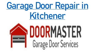 Garage Door Repair  Kitchener
