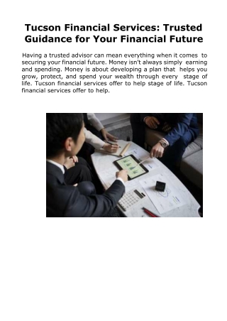 Tucson Financial Services Trusted Guidance for Your Financial Future