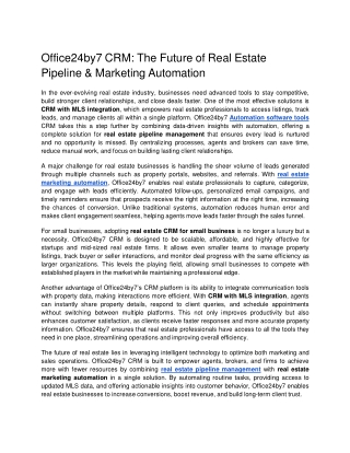 Office24by7 CRM The Future of Real Estate Pipeline  Marketing Automation docx  Google Docs (1)