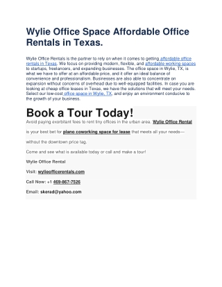 Wylie Office Space Affordable Office Rentals in Texas