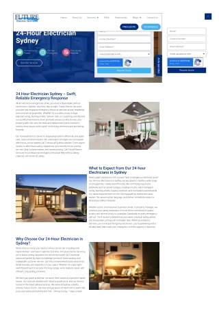 24 Hour Electrician Sydney