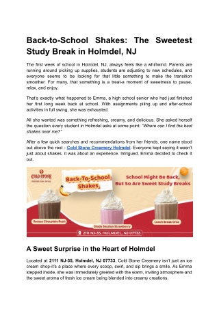 Back-to-School Shakes_ The Sweetest Study Break in Holmdel, NJ