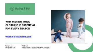 Why Merino Wool Clothing Is Essential For Every Season
