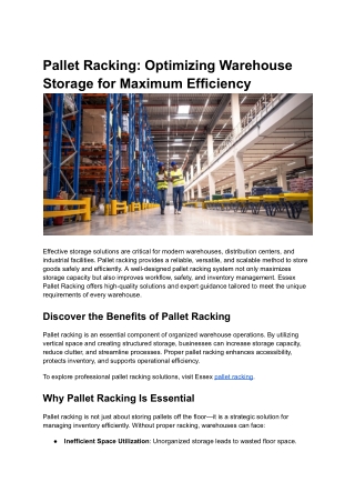 pallet racking