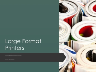 Large Format Printers Supplier | High-Quality Wide Format Printing Machines