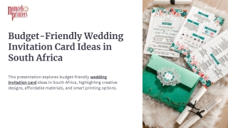 Creative Designs for Budget-Friendly Wedding Invitation Cards