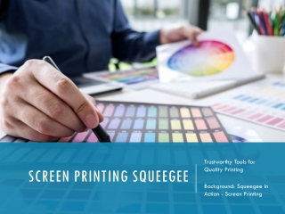 Screen Printing Squeegee Supplier | High-Quality Printing Tools