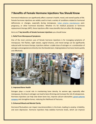 Amazing Medicine Manufacturing Company - Cooper Pharma Limited