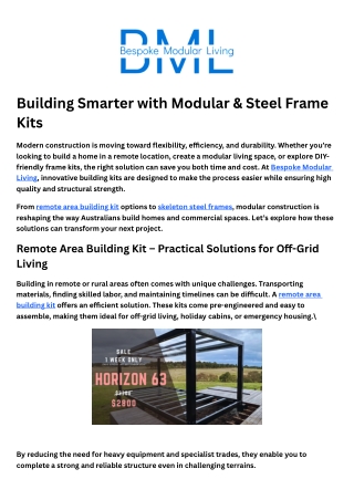 Ready to Build Frame Kit