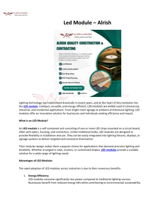 Led Module – Alrish