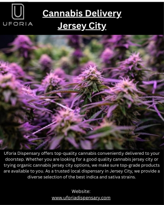 Cannabis Delivery Jersey City | Uforia Dispensary