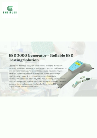 ESD 3000 handheld tester in india