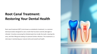 Painless Root Canal Treatment in Delhi
