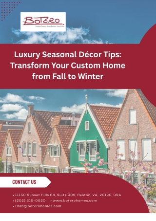 Luxury Seasonal Décor Tips: Transform Your Custom Home from Fall to Winter