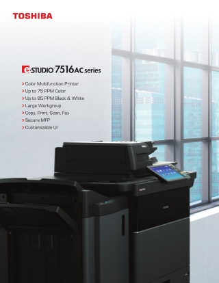 Brochure dòng máy Photocopy Toshiba 5516AC_6516AC_7516AC - Bản Tiếng Anh