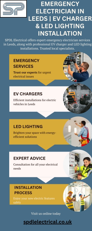 Emergency Electrician in Leeds  EV Charger & LED Lighting Installation