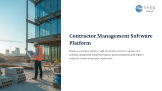 Contractor Management Software Platform – Best Safety Program Solution