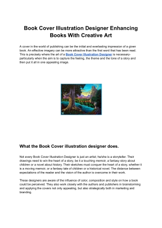 Book Cover Illustration Designer Enhancing Books With Creative Art