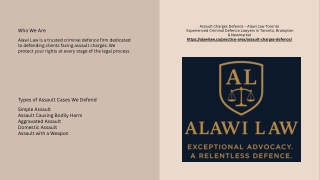 Aggravated Assault Defence Lawyers – Alawi Law Toronto