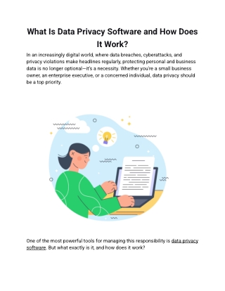 What Is Data Privacy Software and How Does It Work_