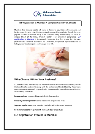 Professional LLP Company Registration in Mumbai for Startups & Firms