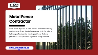 Trusted Metal Fence Contractor in Dallas, Fort Worth