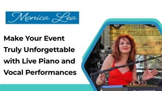 Make Your Event Truly Unforgettable with Live Piano and Vocal Performances