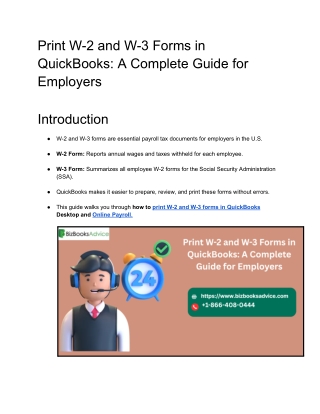 How to Print W-2 & W-3 Forms in QuickBooks Easily