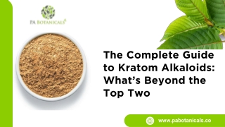 The Complete Guide to Kratom Alkaloids: What’s Beyond the Top Two