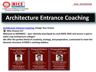 architecture entrance coaching