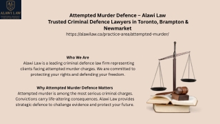 GTA Attempted Murder Defence Lawyers – Alawi Law