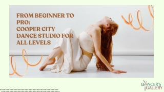 From Beginner to Pro: Cooper City Dance Studio for All Levels