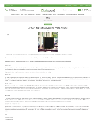 ARPAN Premium Wedding Albums – Gifts for Forever & Milestone Moments