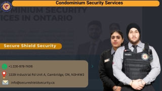 Trusted Concierge Security Company in Ontario