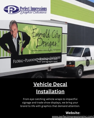 Boost Your Brand with Professional Vehicle Decal Installation