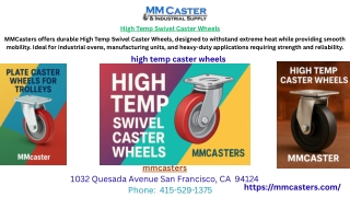 High Temp Swivel Caster Wheels