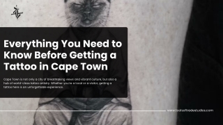 Everything You Need to Know Before Getting a Tattoo in Cape Town
