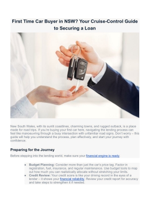 Commercial Car Loan in Sydney 25448