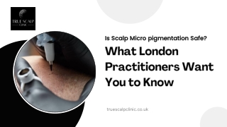 Is Scalp Micro pigmentation Safe What London Practitioners Want You to Know